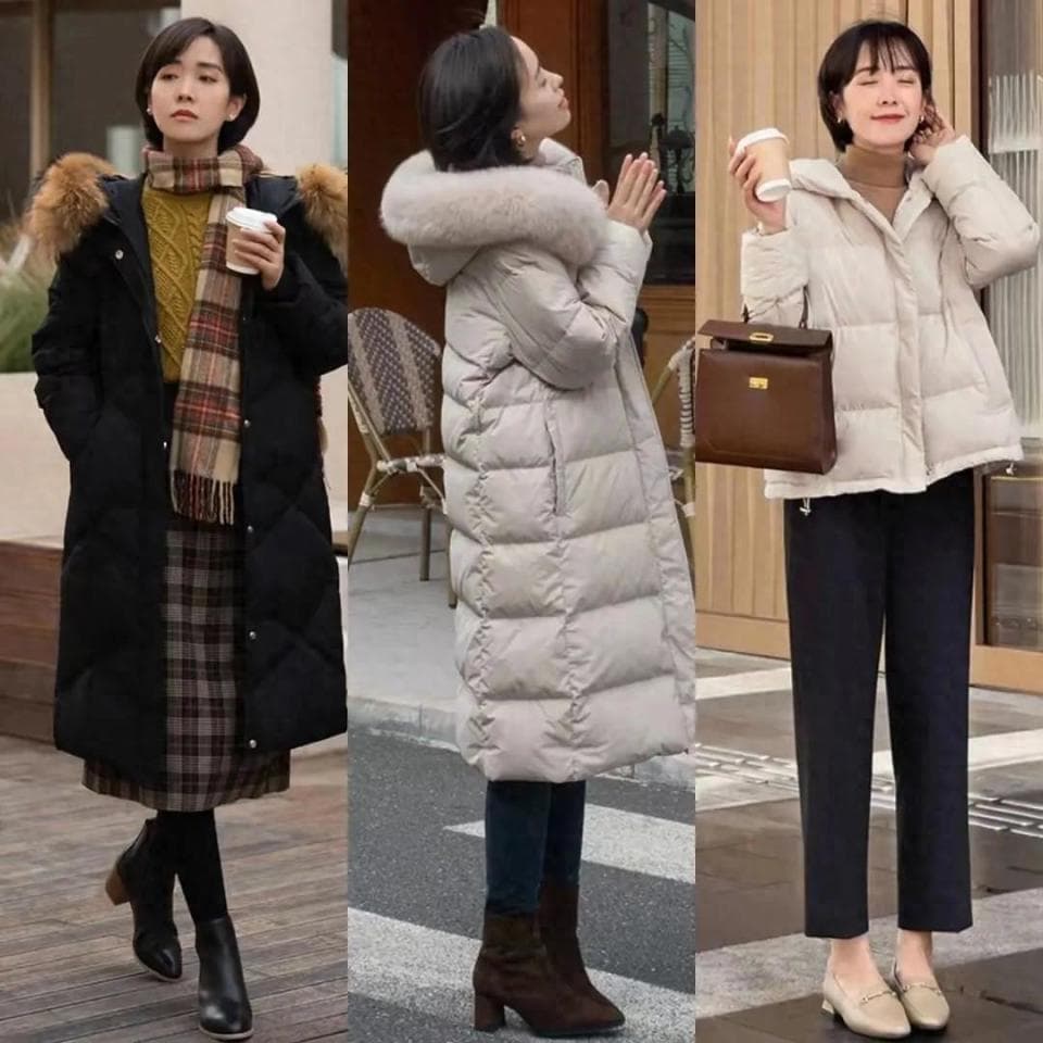 冬初，“羽绒服”更时髦的打开方式：搭3条裙子裤子，保暖又洋气