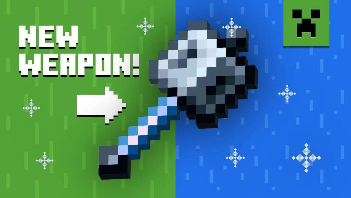 我的世界：秒杀末影龙，1.21新武器“重锤”！后续会怎么更新？
