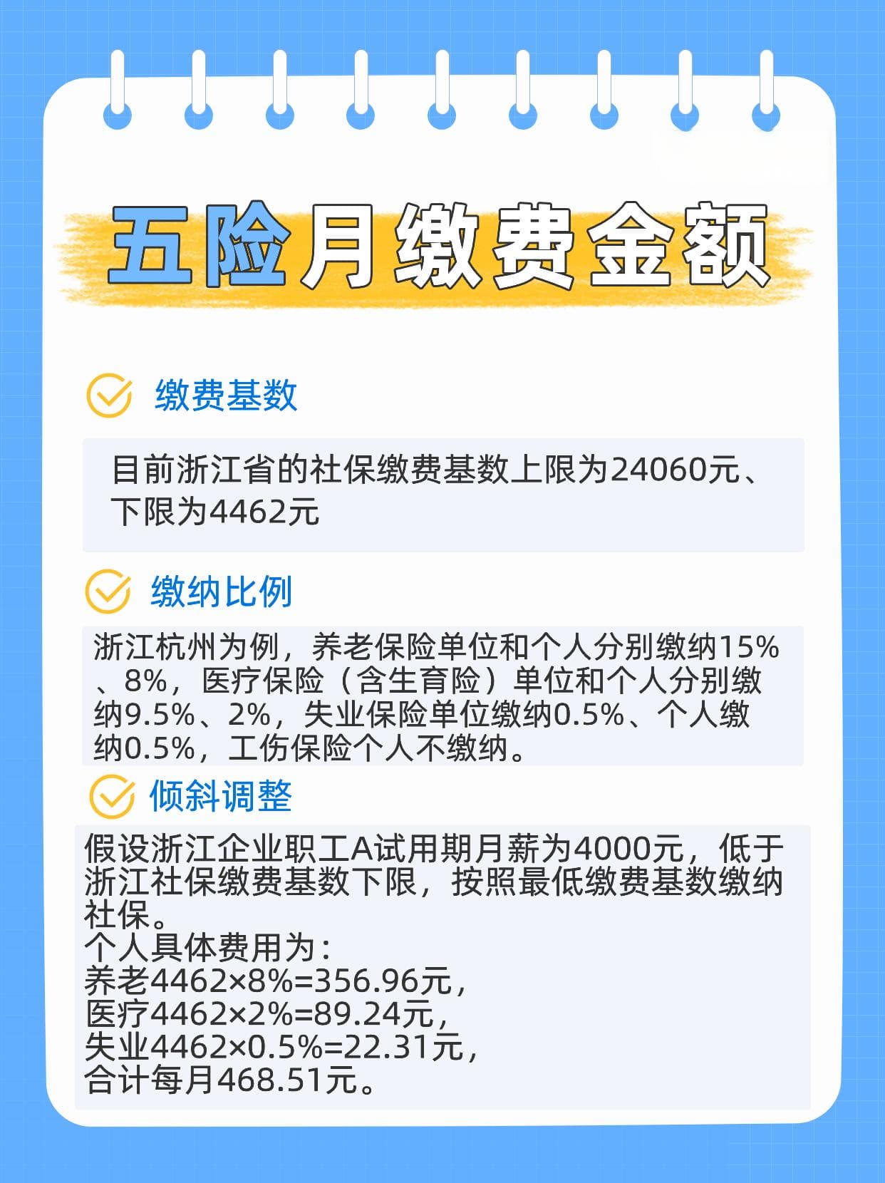 五险一个月要交多少钱？