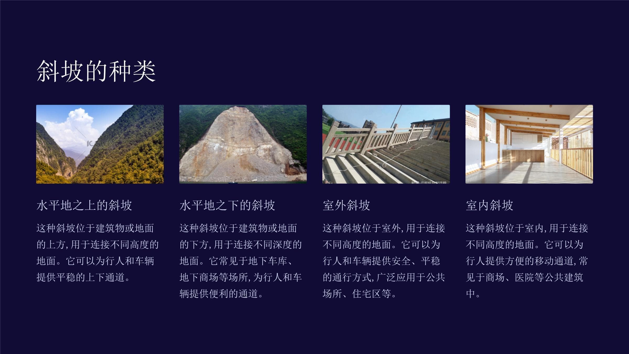 斜坡的科学：定义、种类、应用与设计要素