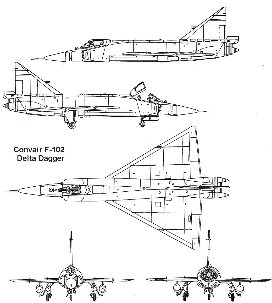 美国F-102“三角剑”截击机：冷战时期的空中防御利器