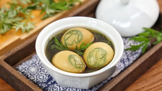艾草煮鸡蛋