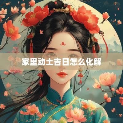 家里动土吉日怎么化解