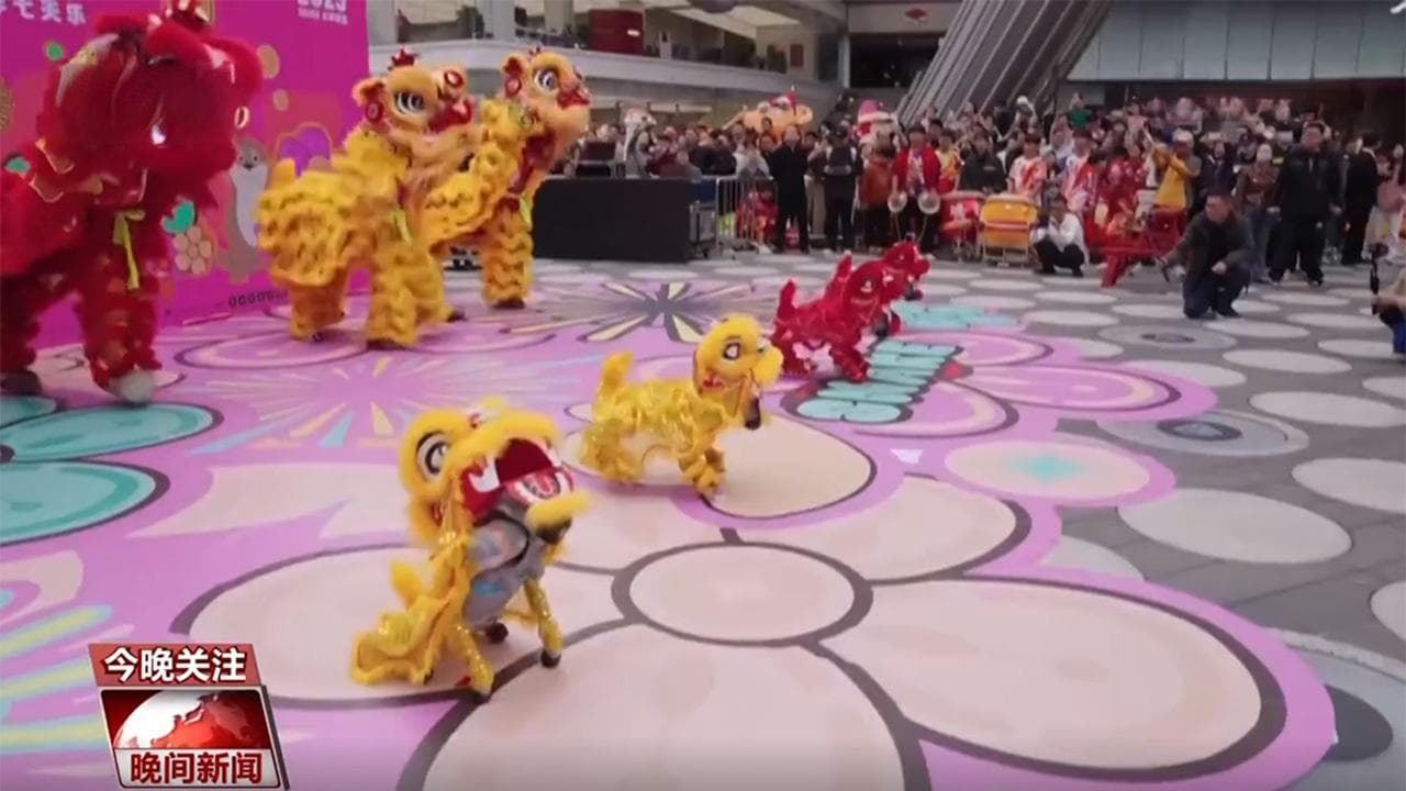 别样中国年！看AI庙会、机甲醒狮、无人机表演等科技范儿