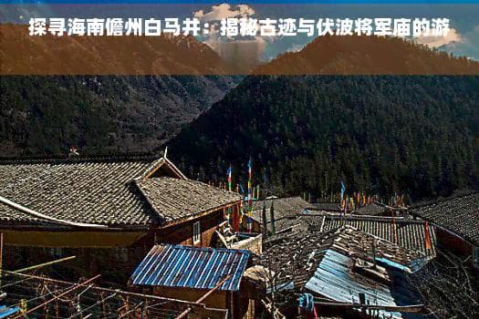 探寻海南儋州白马井：揭秘古迹与伏波将军庙的游玩攻略