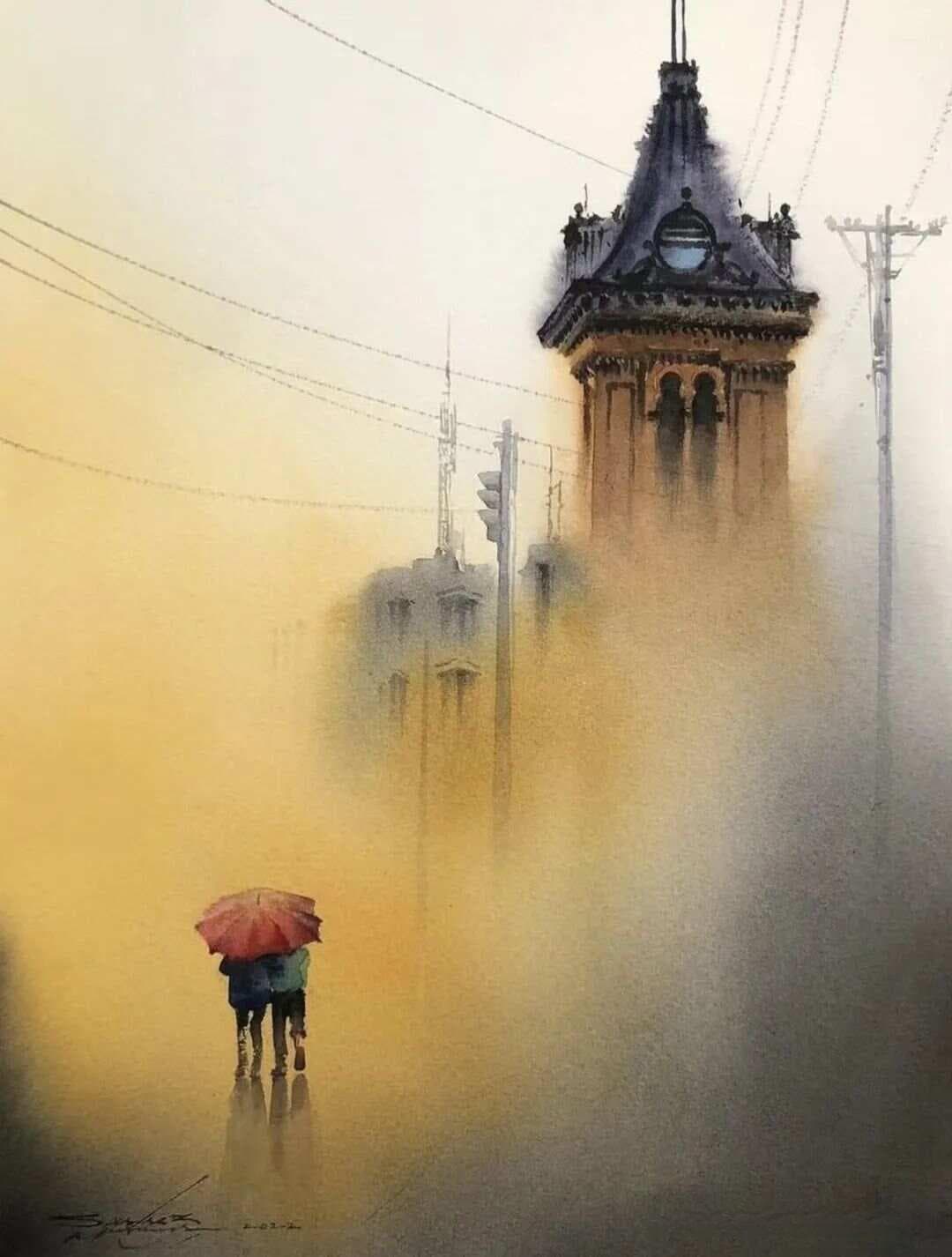 水彩风景画的特点与方法技巧