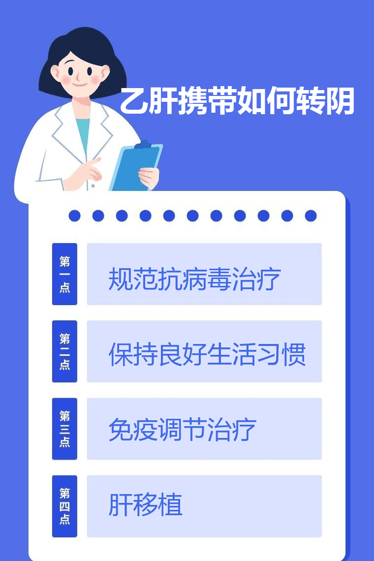 乙肝携带如何转阴