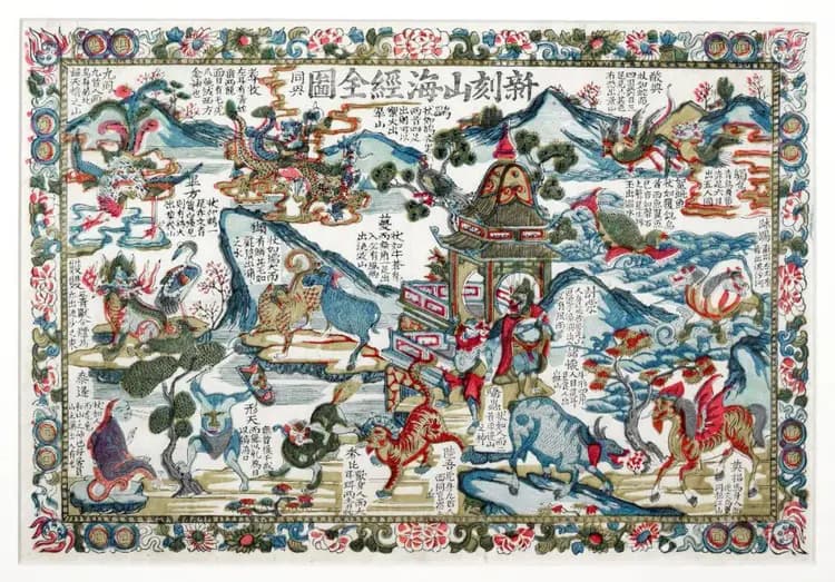 神话中国：按越绝书禹治水巡行天下所历山川命伯益记之遂为《山海经》