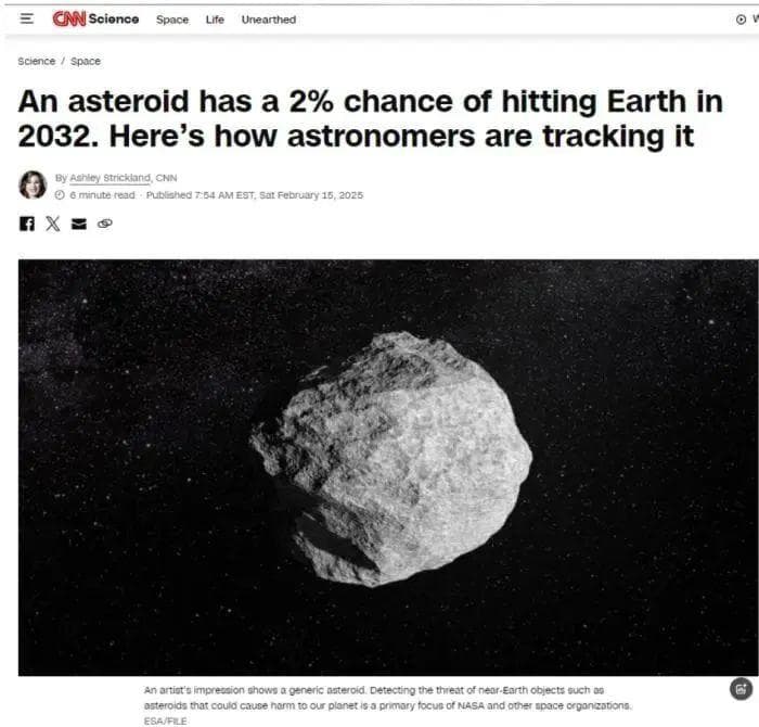 小行星撞地球概率达3.1%？别慌，只是估值！防御系统已在部署中