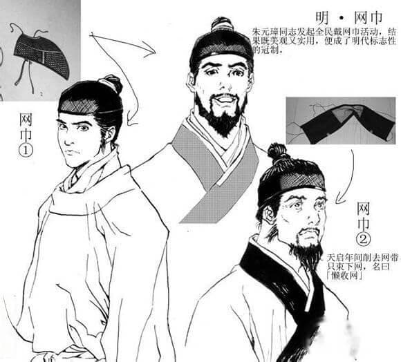 明朝服饰：明代男子发型