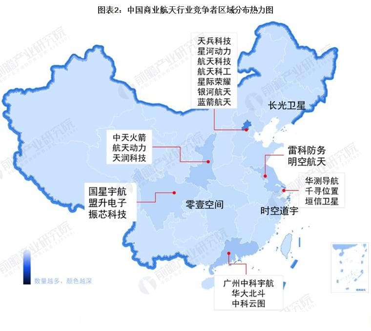 2024年中国商业航天行业竞争格局及市场份额分析