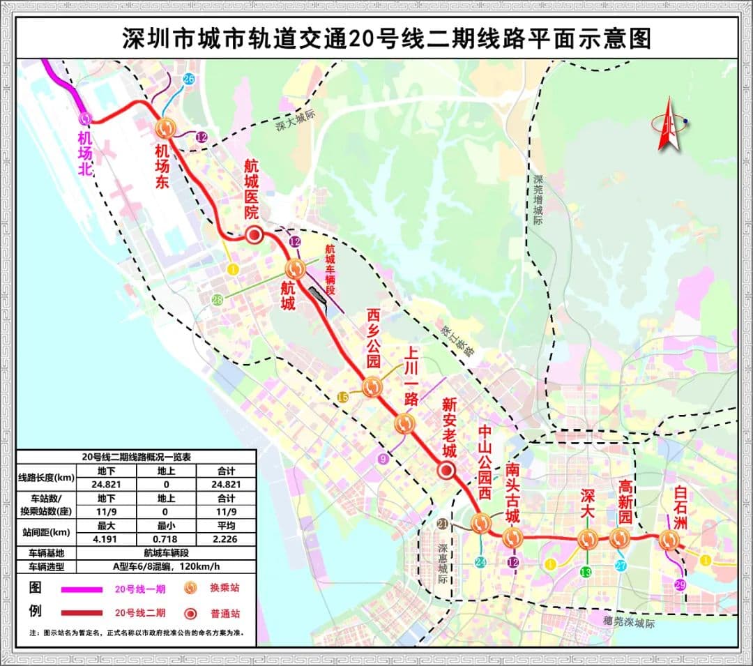 深圳地铁20号线二期建设最新进展：人员到岗率96%，多个站点完成复工验收