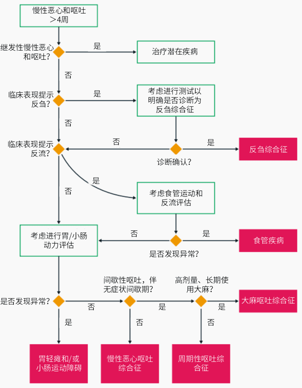 慢性恶心和呕吐：常见原因、诊断流程一览