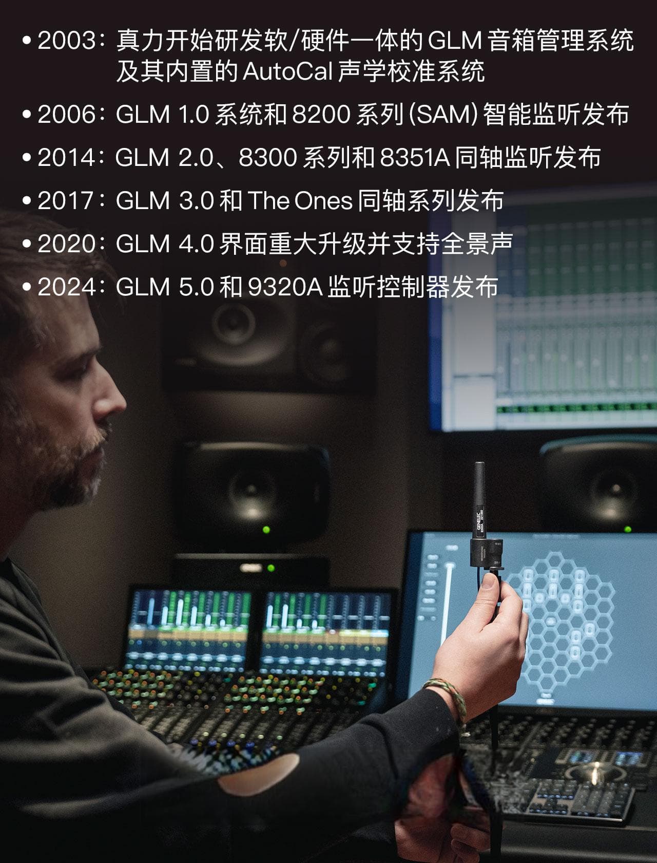 “声学校准监听控制 DAC 解码器”，真力 9320A 评测