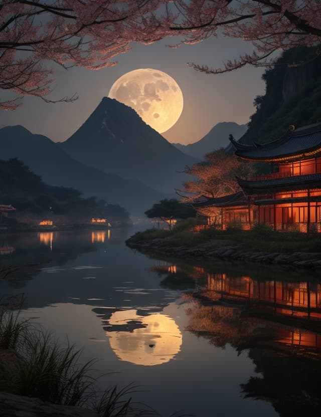 泊扬子江岸：卢纶笔下的江畔夜景与思乡情