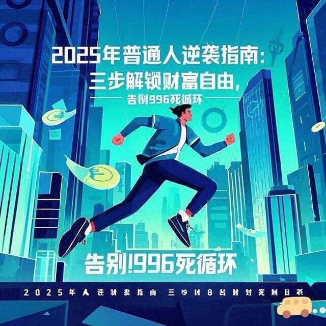 2025年普通人逆袭指南：三步解锁财富自由，告别996死循环