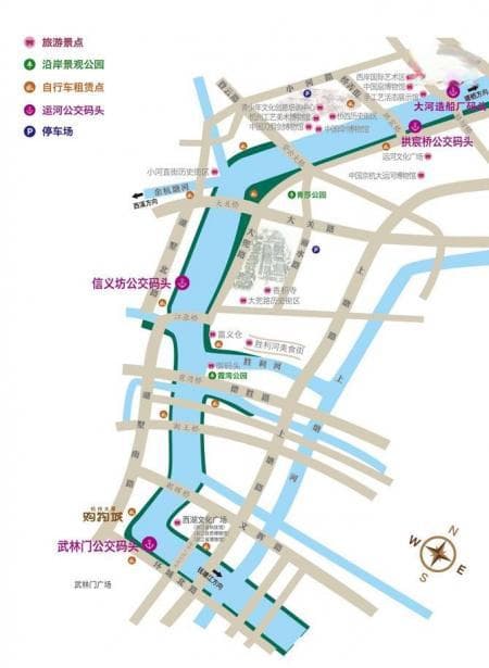 京杭大运河杭州景区游玩攻略