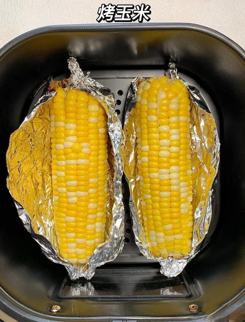 空气炸锅烤玉米：金黄香脆的健康小食