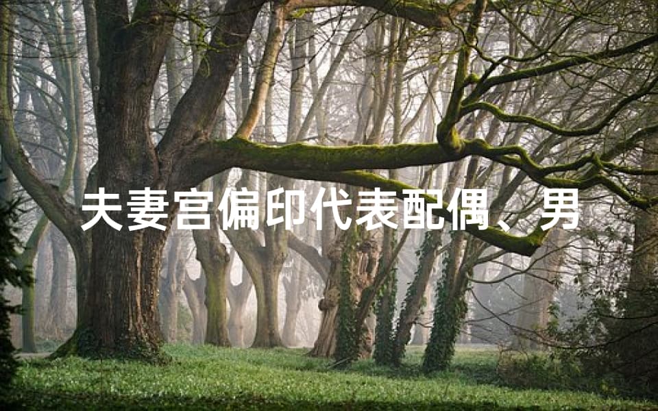 夫妻宫偏印代表配偶、男命八字夫妻宫偏印揭秘：姻缘命运大解析