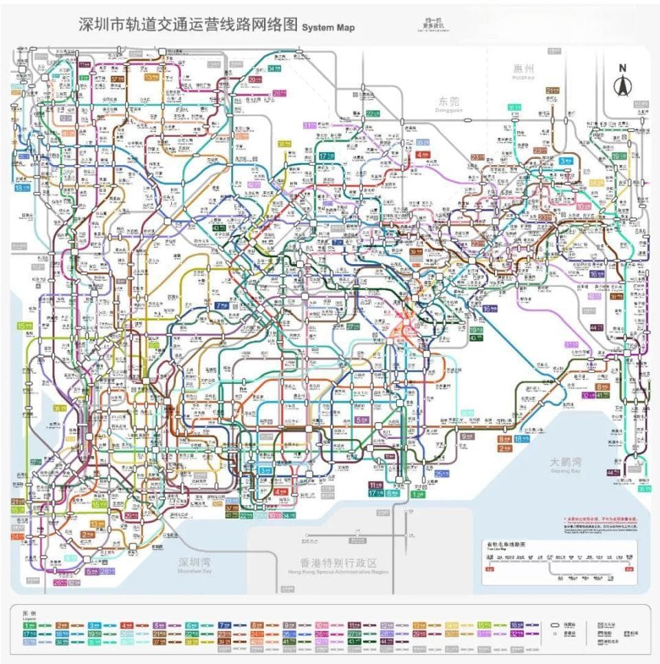深圳地铁最新规划：2035年将建成33条地铁，总里程1335公里