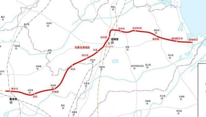 石衡沧港城际2026初开通，线路互通概要，黄骅枢纽能否南下成悬念