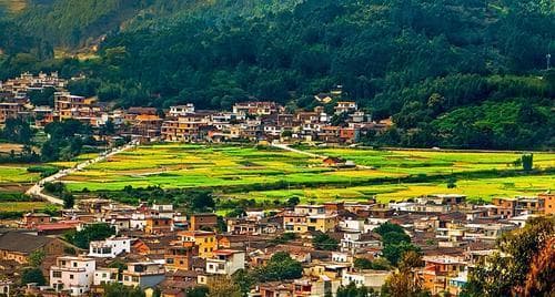 福建漳州长泰古山重景区：四面环山，青山叠翠，秀水涟漾