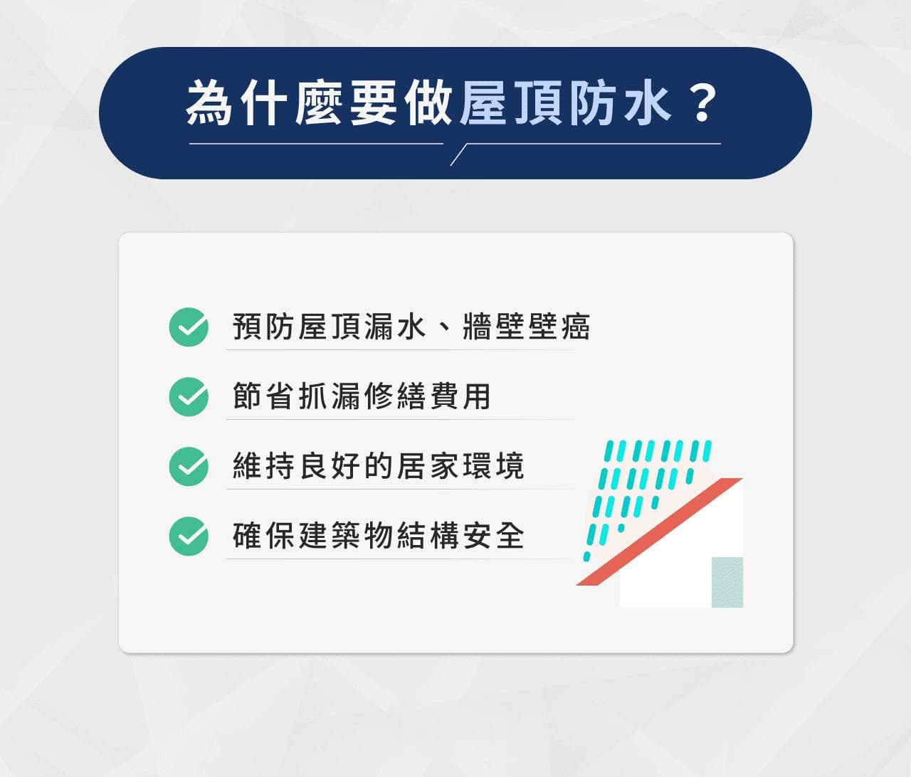 屋頂防水攻略｜頂樓防水常見材料、5步驟流程、報價區間一次看