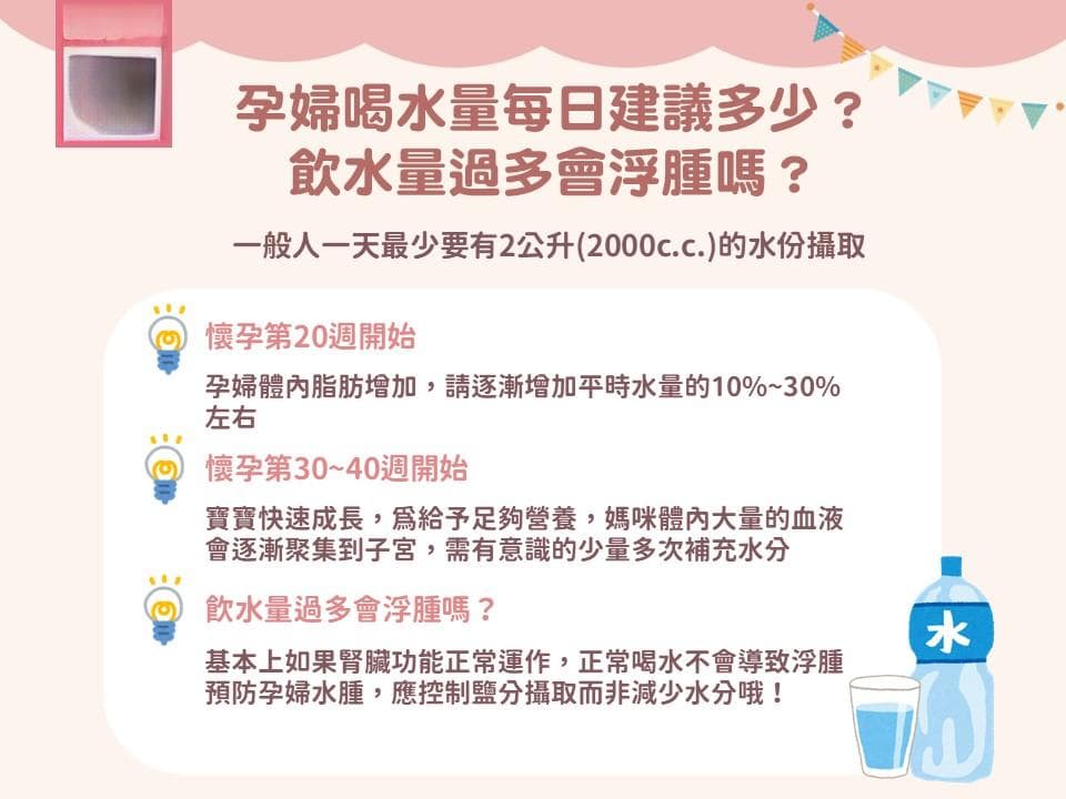 怀孕喝水想吐？羊水不足？了解怀孕喝水量与孕妇喝水好处！