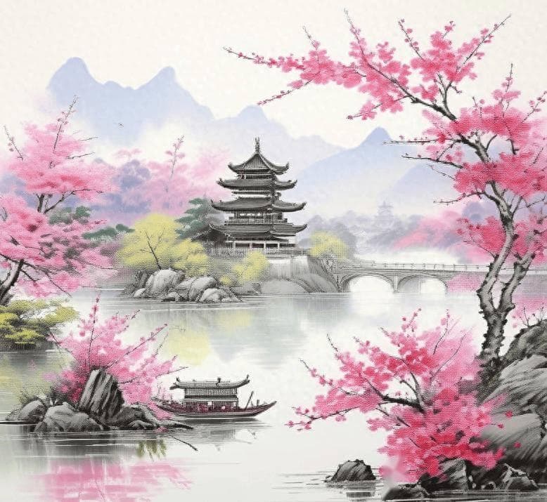 春水畔，花影里——杜甫《江畔独步寻花》的诗意漫步