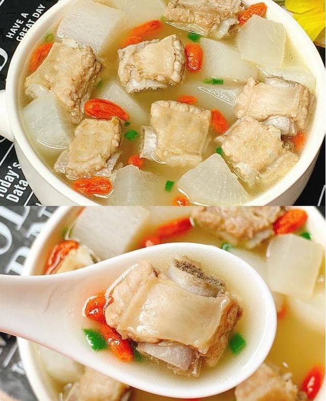 白萝卜+排骨，这样做汤最鲜美，还暖胃