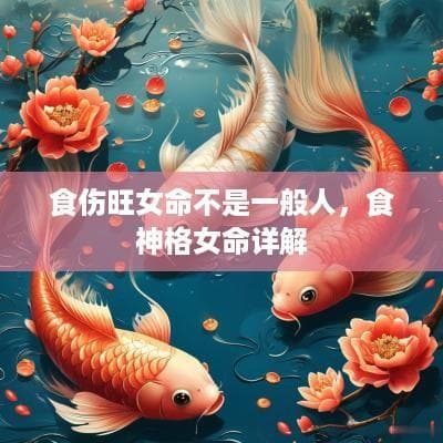 食伤旺女命与食神格女命：两种截然不同的命理特征