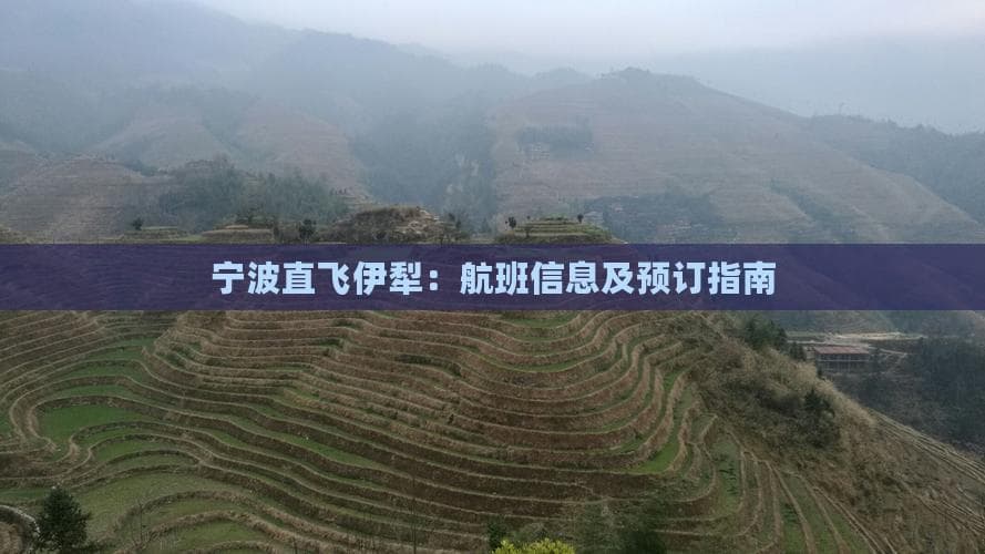 宁波直飞伊犁：航班信息及预订指南