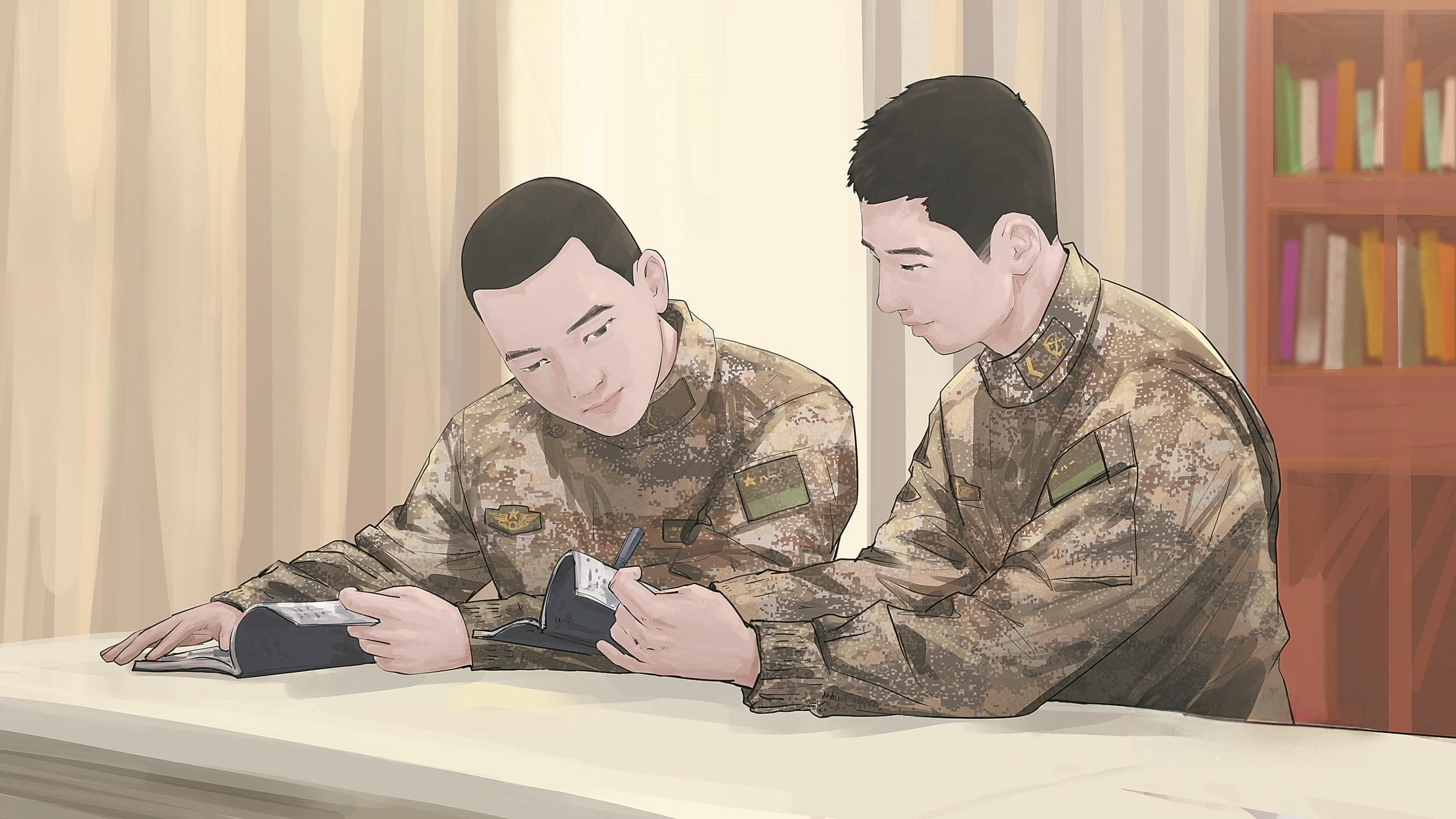 第72集团军某旅带兵人引导二次入伍新兵调整心态奋斗成才
