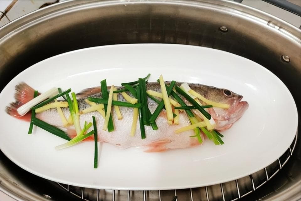清蒸鲈鱼，别直接上锅蒸，牢记：1撒2垫，鱼肉鲜嫩多汁，无腥味