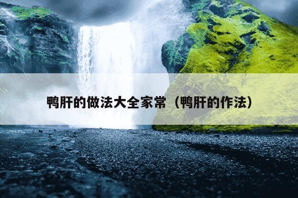 鸭肝的做法大全：从家常到创新，多种美味烹饪方式