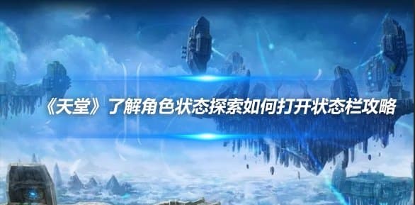 《天堂》游戏攻略：角色状态栏使用指南