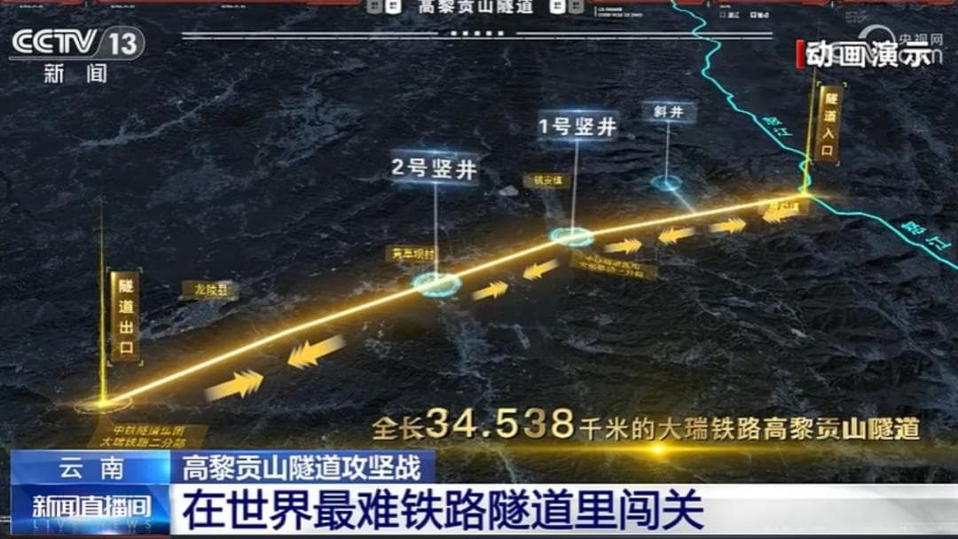 央视记者带您走进世界最难铁路隧道，看建设者如何闯关攻坚