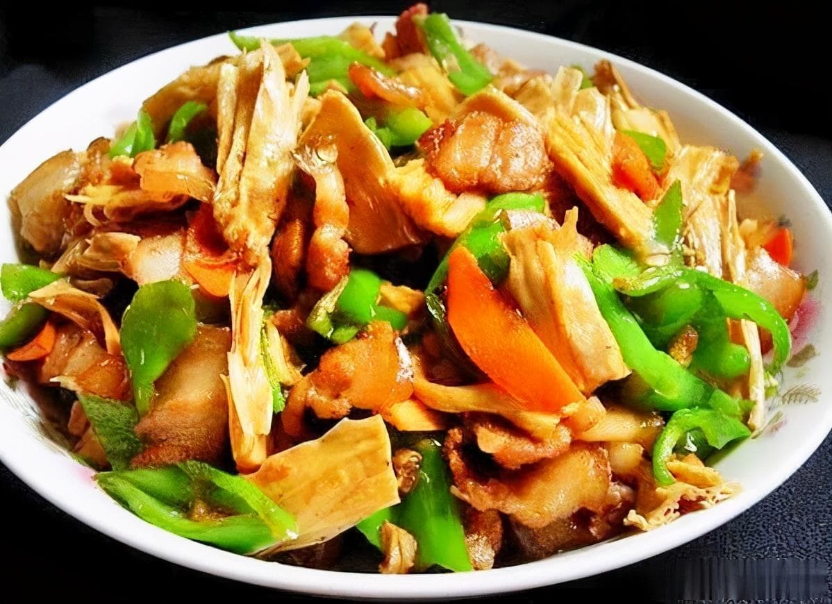 腐竹炒肉片的家常炒法