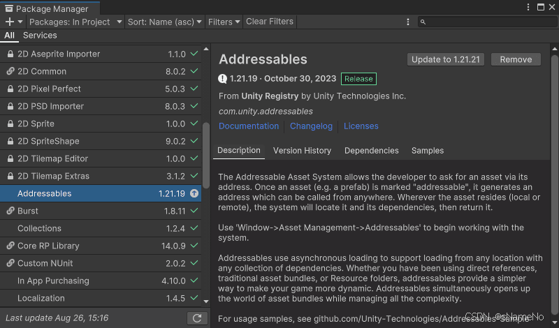 Unity Addressables 管理游戏资源的全面指南