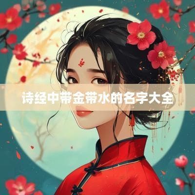 诗经中带金带水的名字大全