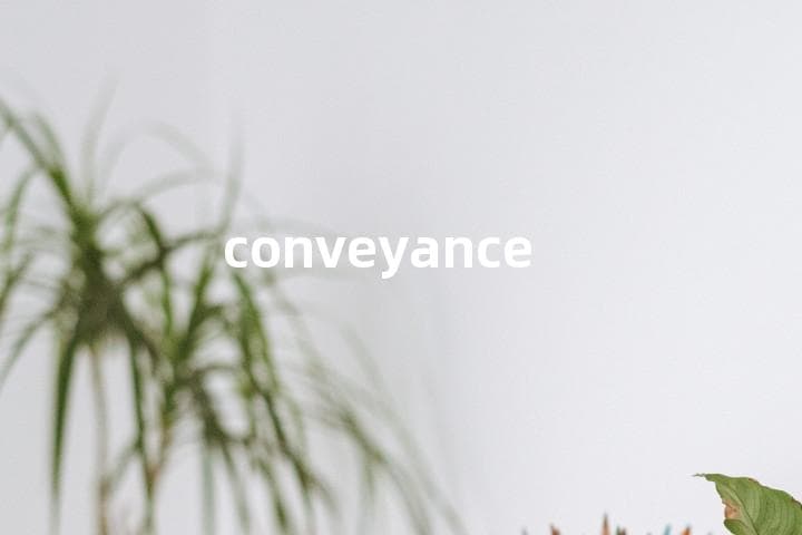 conveyance的意思