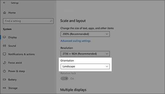 在 Windows 中更改屏幕分辨率和布局