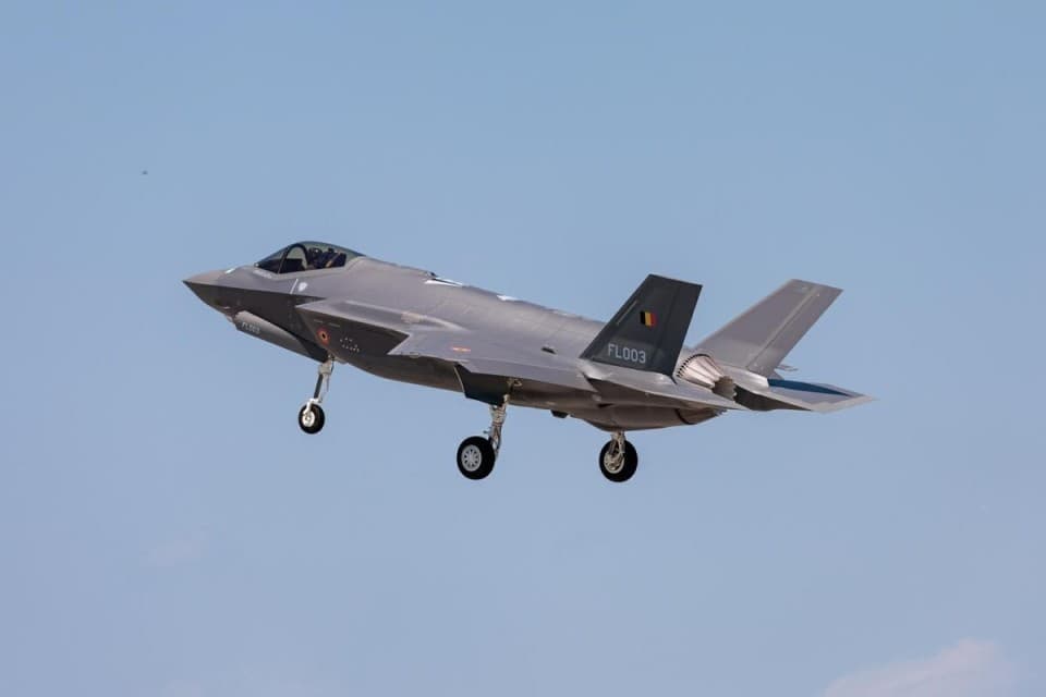 比利时空军首架F-35A战机完成首飞 一共订购34架 用来取代F-16
