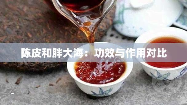 陈皮和胖大海：功效与作用对比