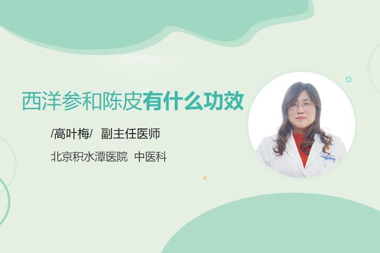 西洋参和陈皮的功效与使用注意事项