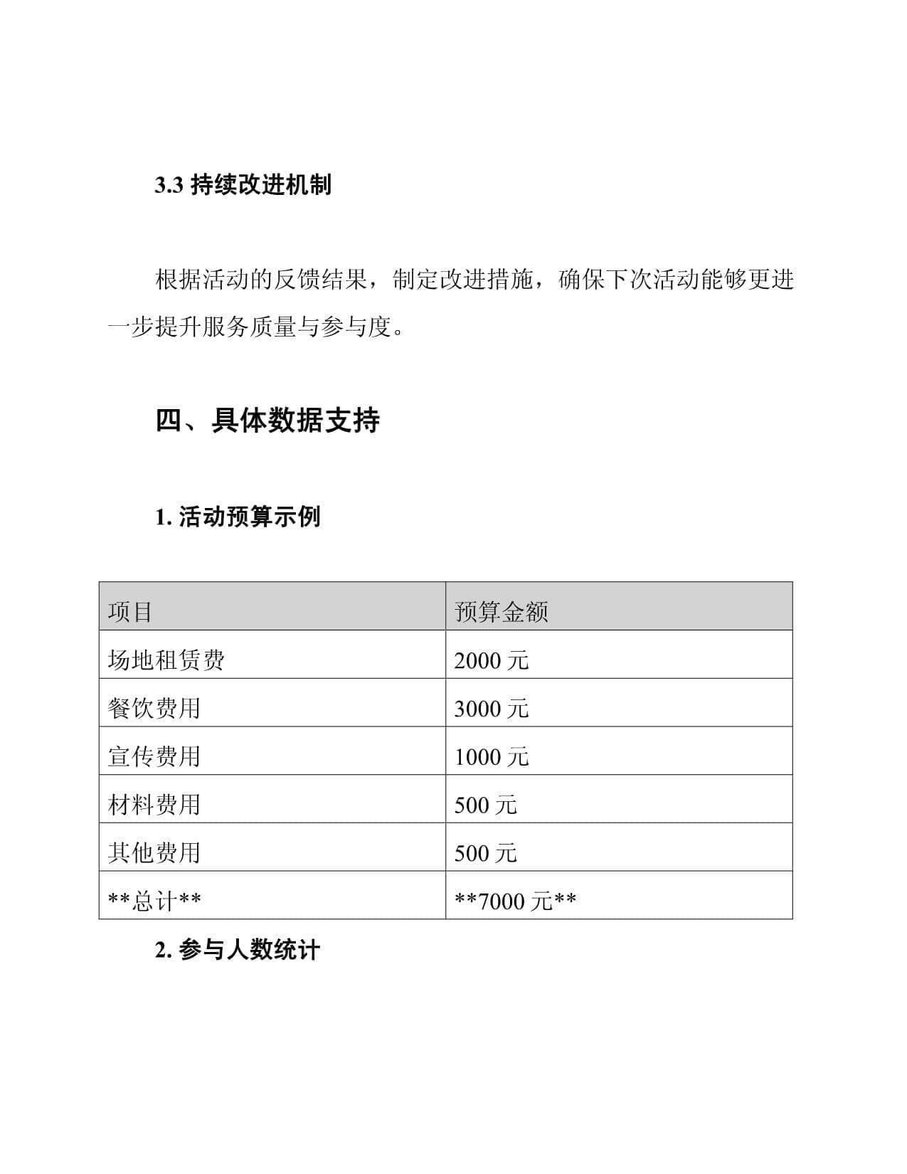 社区活动会务服务与接待方案