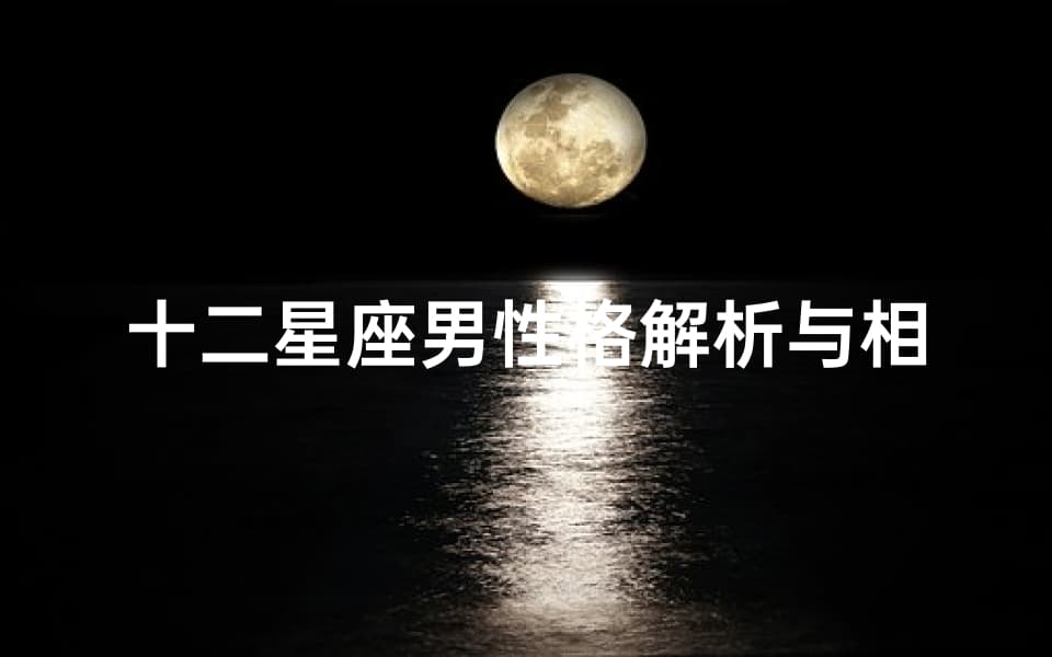 十二星座男性格解析与相处之道-深入了解各星座男性