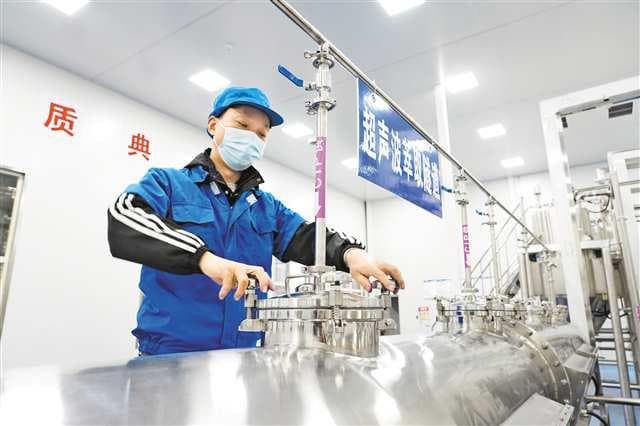 南川在全市率先实现蓝莓花青素规模化提取加工