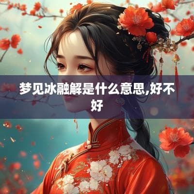 梦见冰融解是什么意思,好不好
