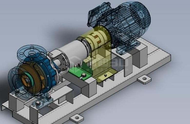 机械设备Web3D三维建模演示运行原理动画